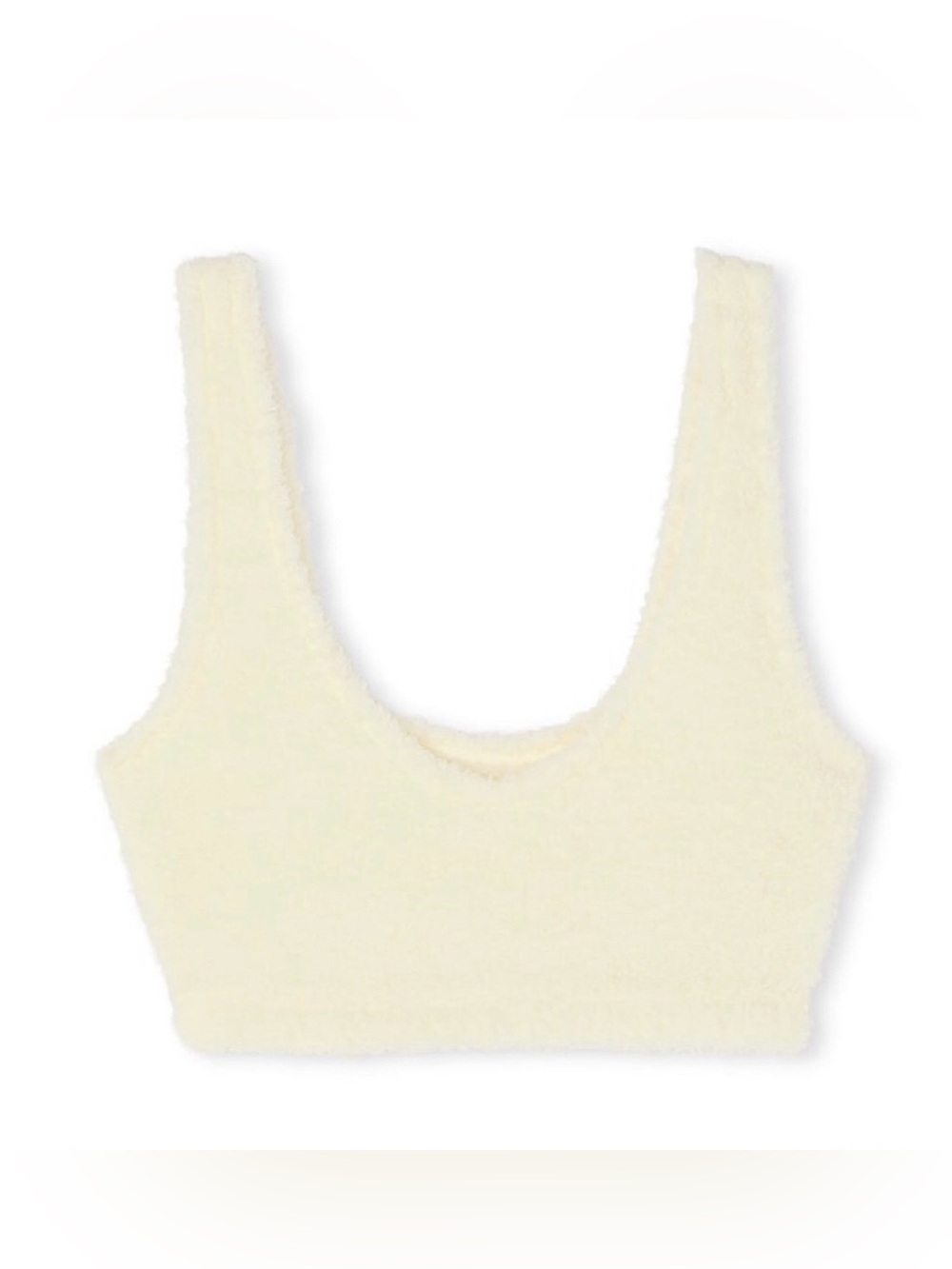 PINK Victoria's Secret Fuzzy Cream Tank Bralette